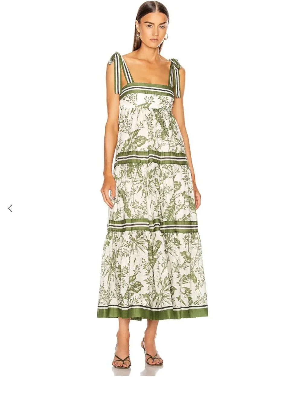 green zimmermann dress Zimmermann Ottie Plunge Midi Dress main image 0